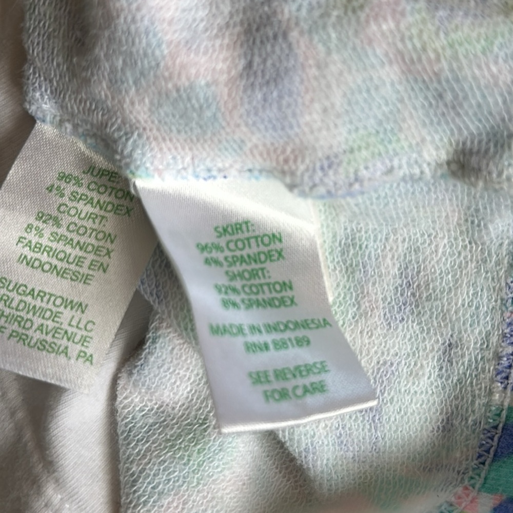 Lilly Pulitzer Mini Madison Skort Shell of a Party Blue Green Pink Small 4 5 - Picture 6 of 7